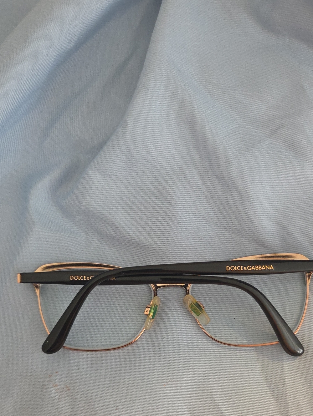 Dolce & Gabbana Black and Gold Men’s Eyeglass Frames